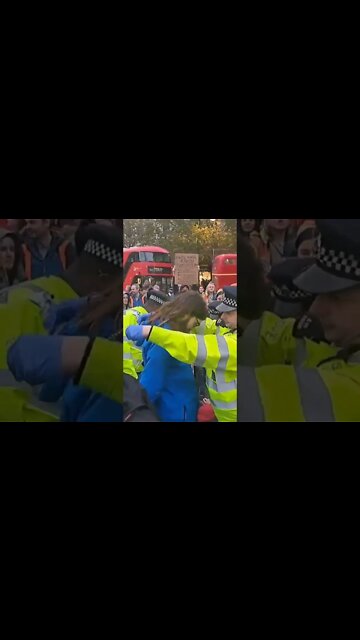 protester searched by police obstruction of the high way #metpolice
