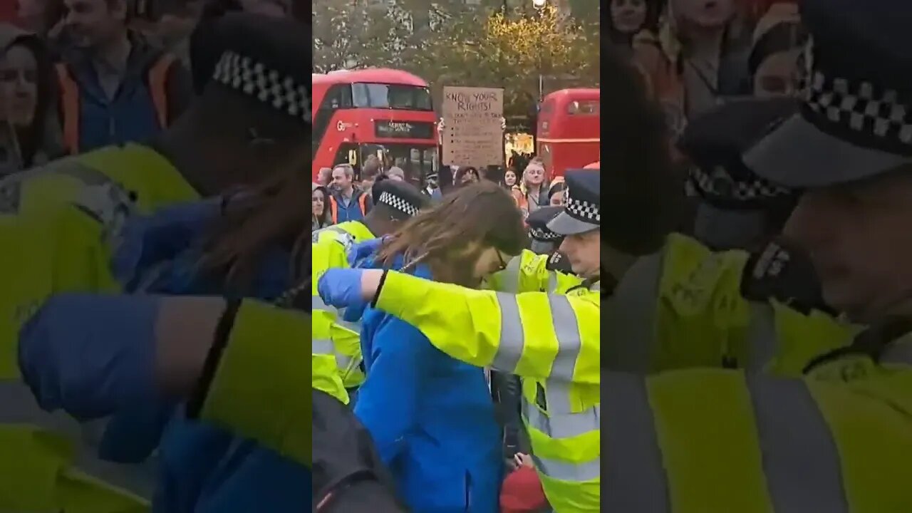 protester searched by police obstruction of the high way #metpolice