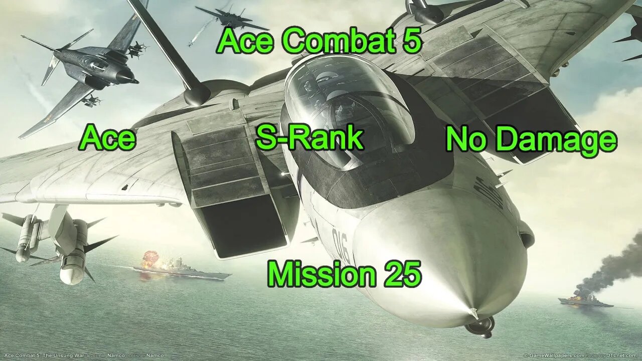 Ace Combat 5, Mission 25, S-Rank, No Damage, Ace (PS5)