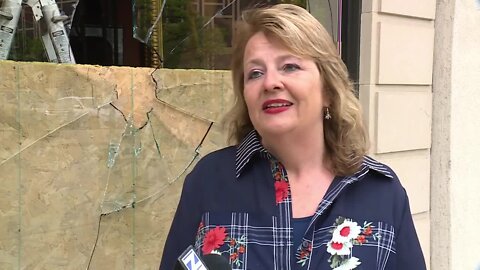 Businesses make repairs after vandalism