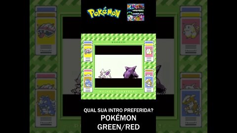 QUAL A MELHOR ABERTURA DOS JOGOS POKÉMON? Gen.1 (Red/Green/Blue/Yellow) #shorts #pokemon