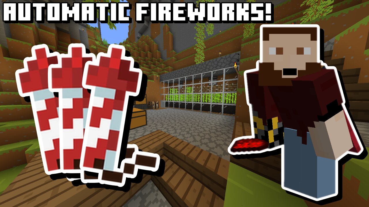 AUTOMATIC FIREWORKS! - Survival Minecraft 1.21