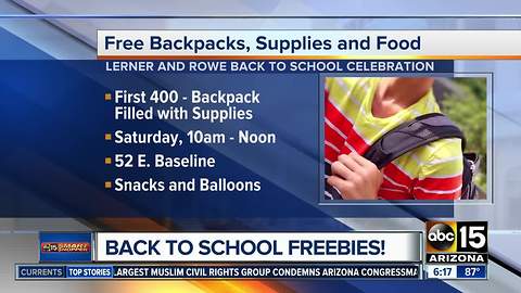 Where to get free backpacks, school supplies in the Valley