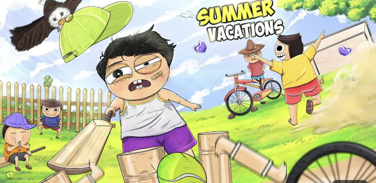 Trumatic summer vacation hindi animated funny video