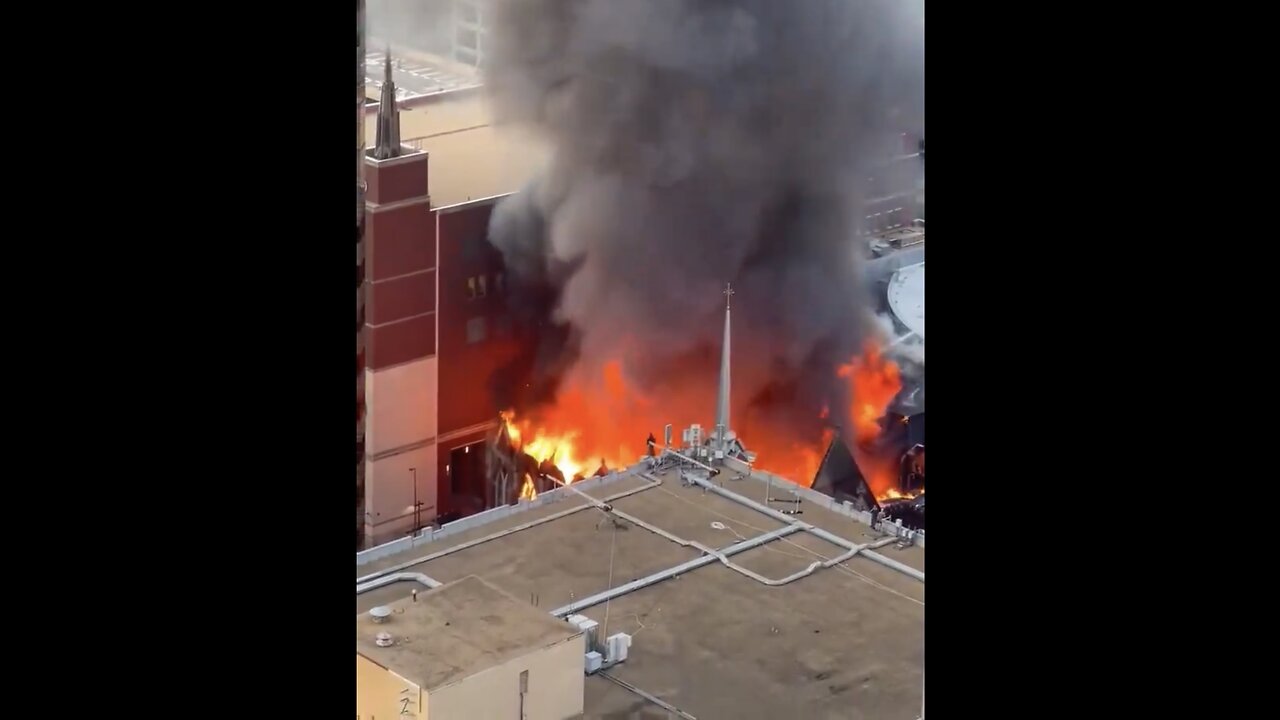 FIRE DESTROY FIRST BAPTIST DALLAS CHURCH👨‍🚒🚒💦🔥💒🔥HISTORIC SANCTUARY🚒♨️💒🔥🧑‍🚒🚑💫