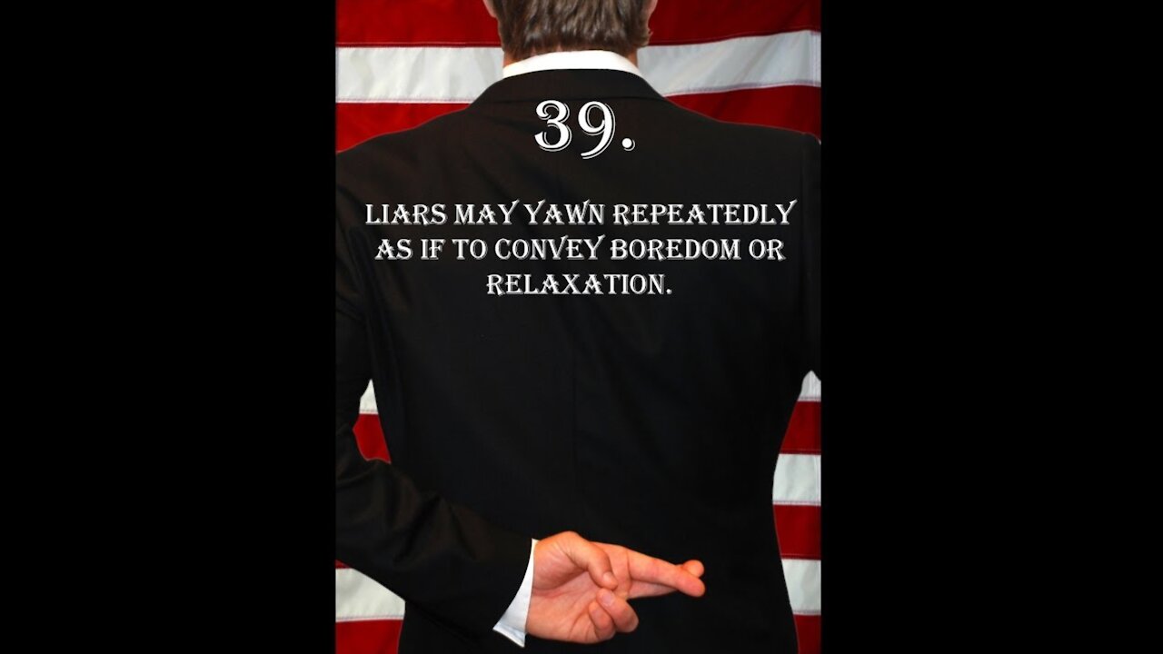 Deception Tip 39 - Liars Yawn - How To Read Body Language