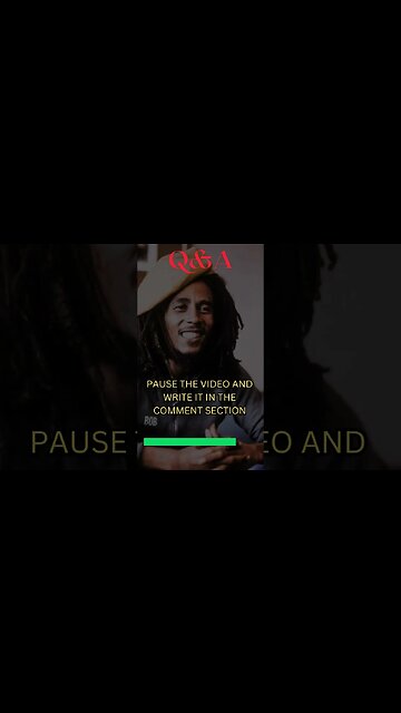 #2 Its Bob Marley Q&A Time! Have Fun #shorts #bobmarley #reggae #music #love #trending #subscribe
