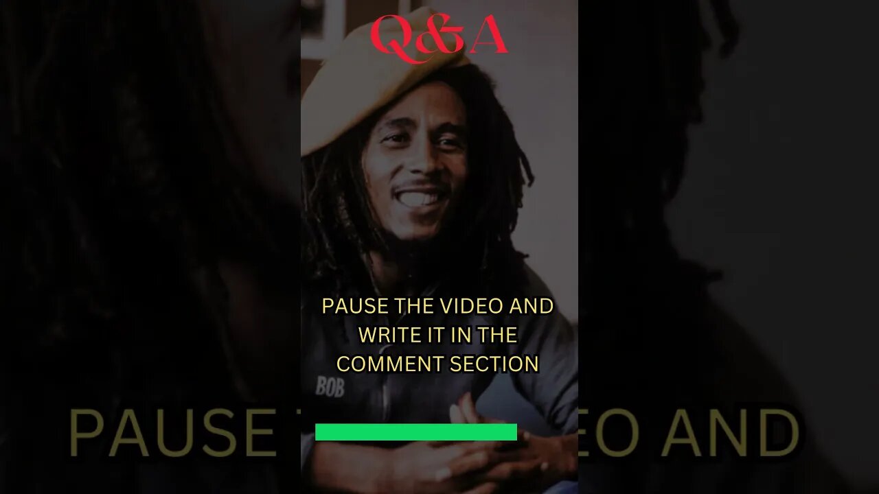 #2 Its Bob Marley Q&A Time! Have Fun #shorts #bobmarley #reggae #music #love #trending #subscribe