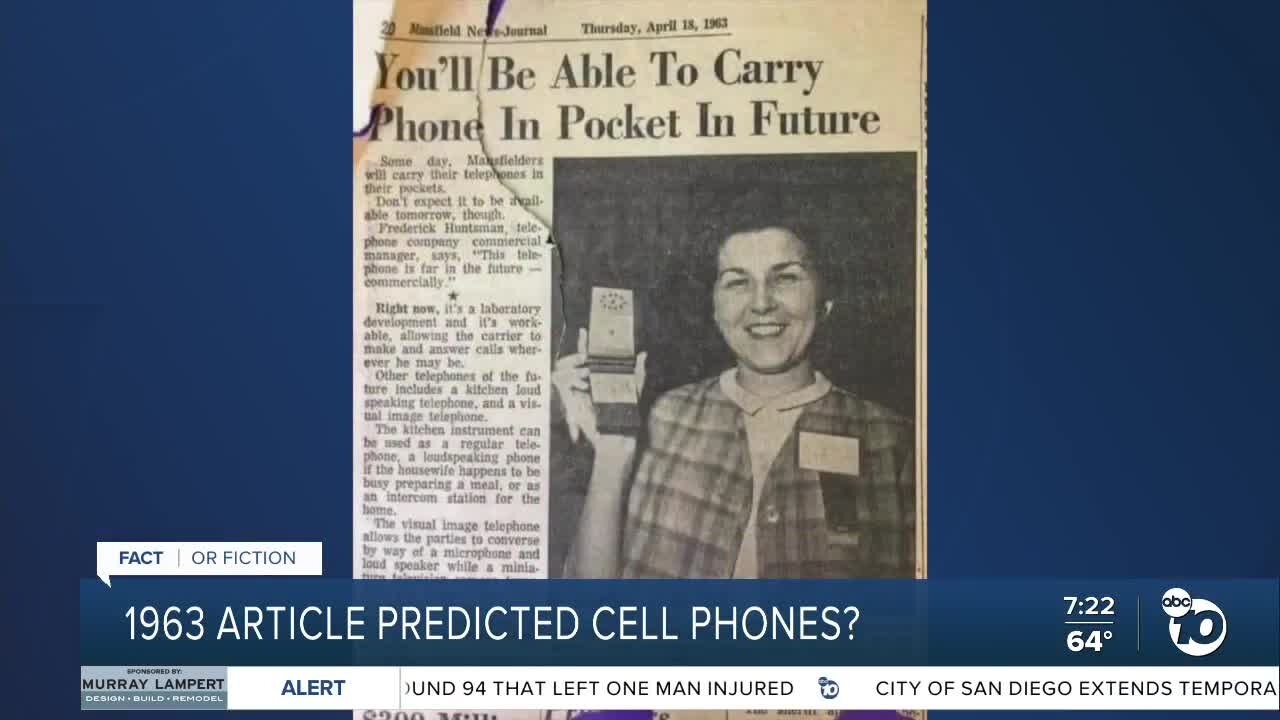 1963 article predicted cell phones