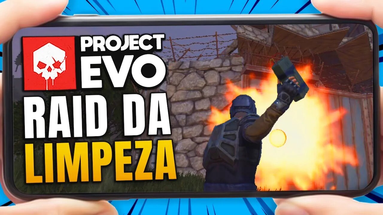 PROJECT EVO - AIRDROP ESTÁ INCRIVEL / RAID NAS BASES DO SERVIDOR - RUST MOBILE