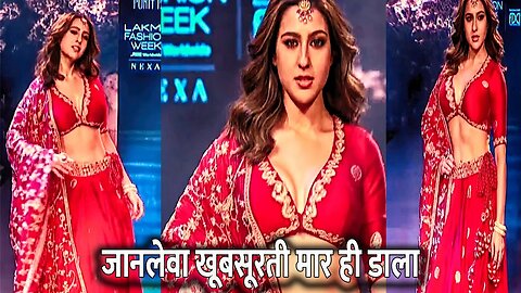 Soo Bouncing Yaar Sara Ali Khan की कातिल खूबसूरती ने सबको हैरान कर डाला |at Lakme Fashion Week 2023