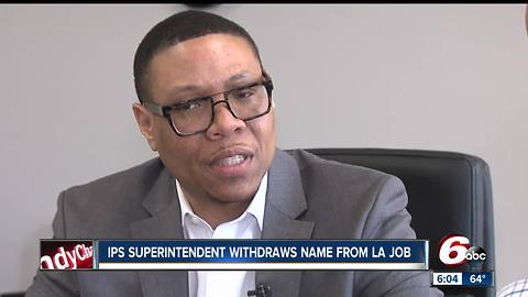 IPS Superintendent Ferebee withdraws name from consideration to lead Los Angeles Schools