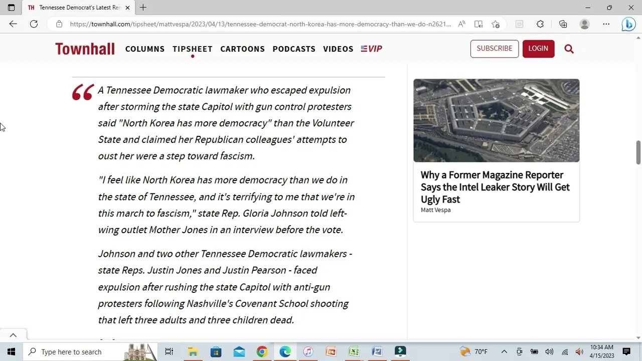 Gloria Johnson Of The Tennesse Three Makes A Couple Of Really Stupid Comparisons