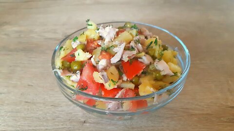 LIGHTWEIGHT AND INSANELY TASTY SALAD WITHOUT MAYONNAISE!!