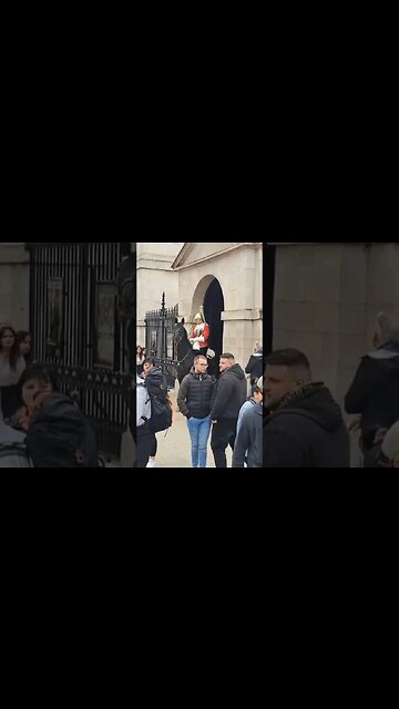Horses taking back to stables protest is coming #horseguardsparade