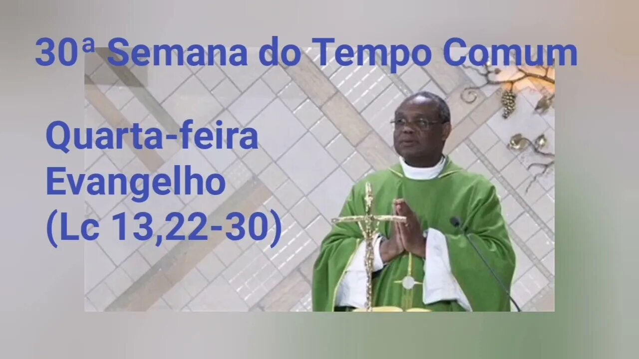 Homilia de Hoje | Padre José Augusto 26/10/22 | Senhor, é verdade que são poucos os que se salvam?