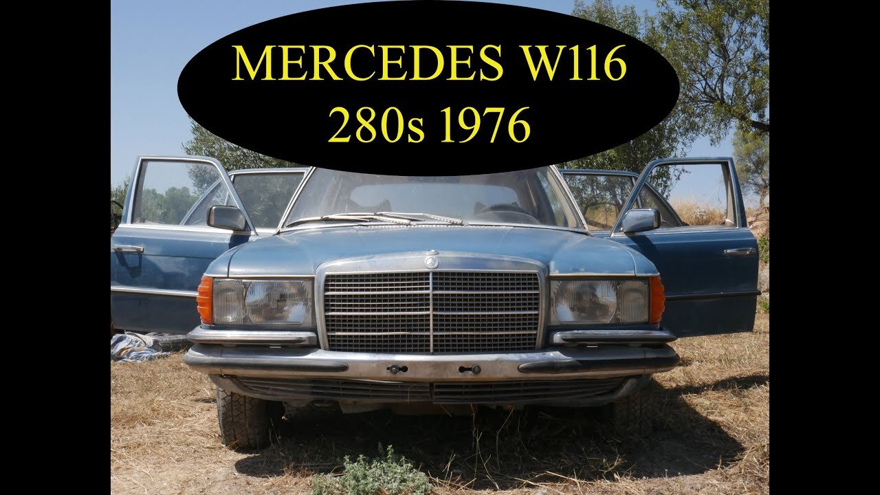 Rescate de una Mercedes Benz W116 280 S de 1976