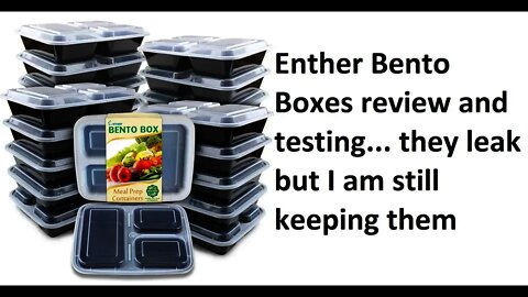 leaky but still good Enther Bento box 3 compartment review and tests