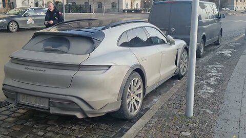 [8k] Most brutal wintercar Porsche Taycan Turbo S Cross Turismo 😎