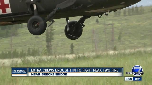 Extra crews brought in to fight Peak 2 Fire