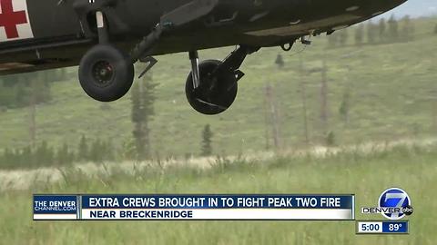 Extra crews brought in to fight Peak 2 Fire