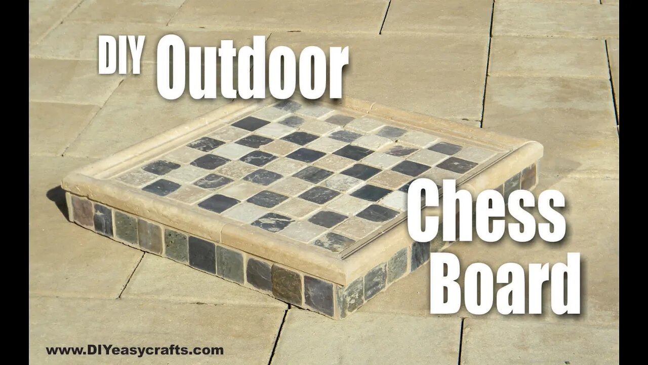 How to make a DIY Outdoor Chess Board