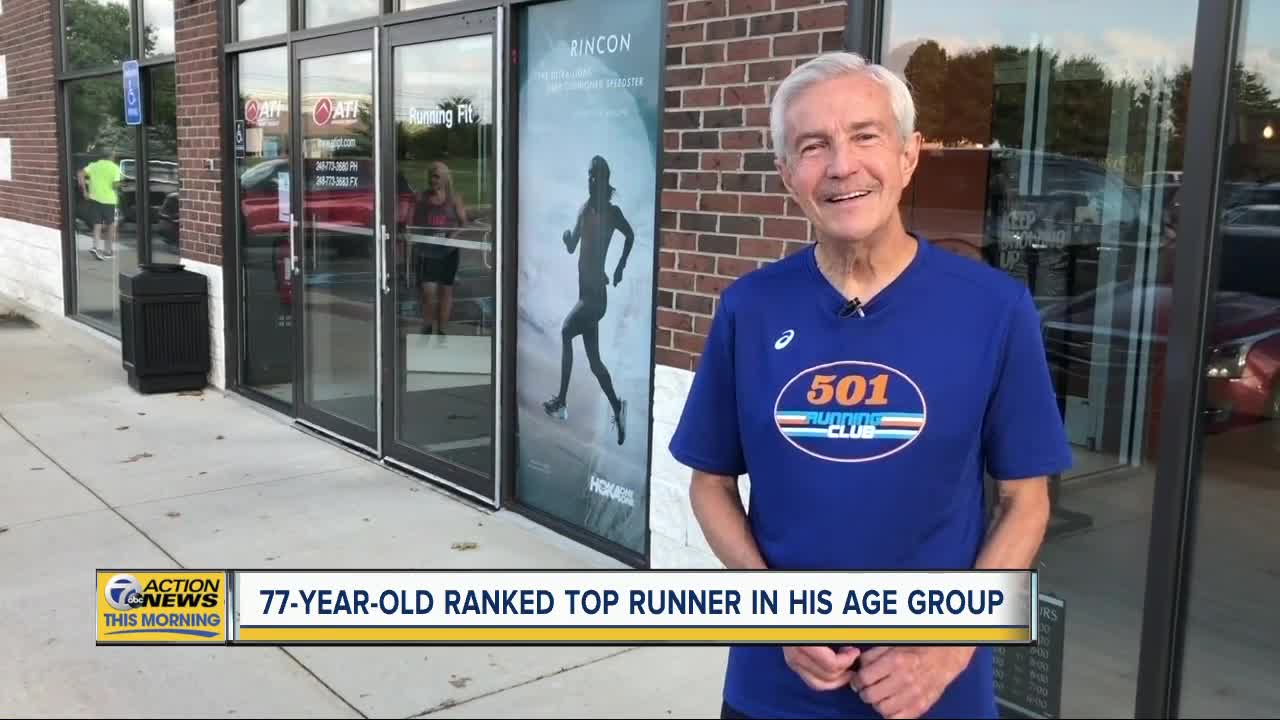 Meet the 77-year-old Milford man who is the No. 1 runner in his age group in the world