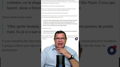 O visionário Olavo de Carvalho tinha razão, as FA nunca estiveram do lado do povo ( os comandantes )