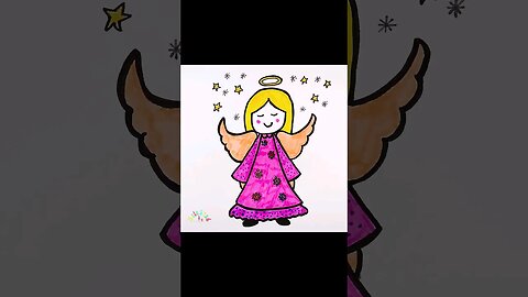 Drawing and Coloring an Angel!