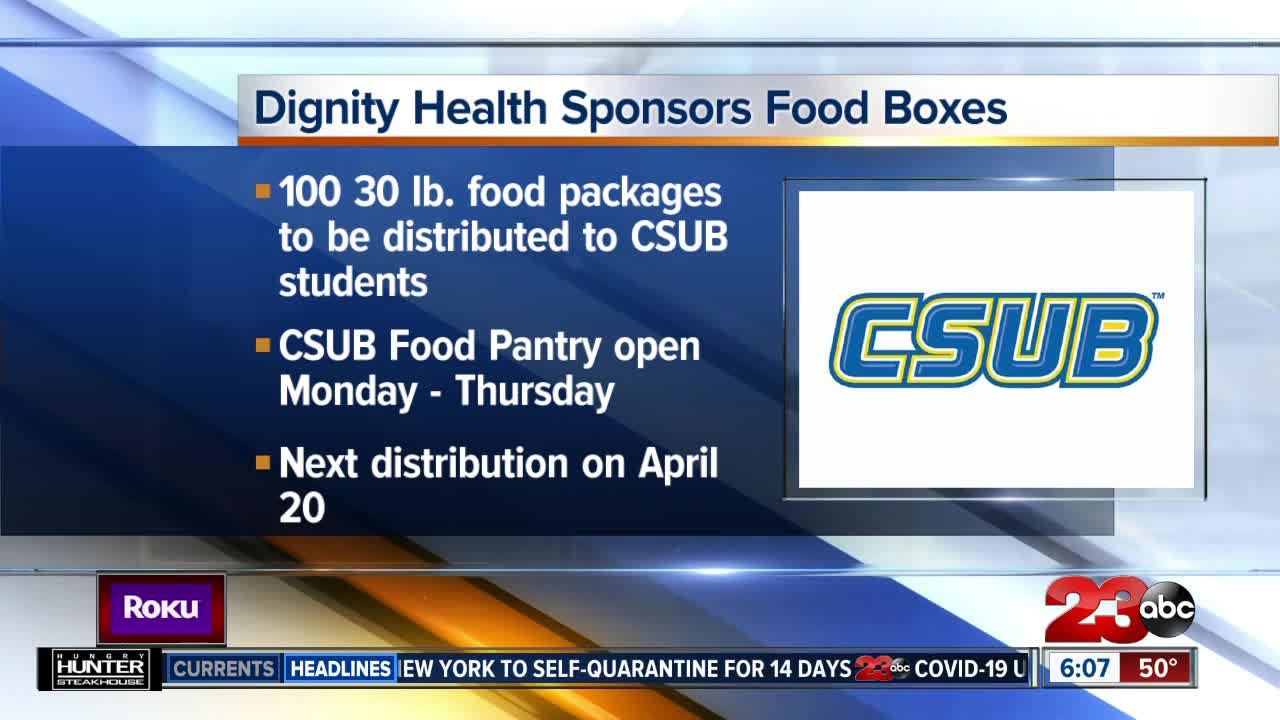 Dignity Health sponsoring food boxes