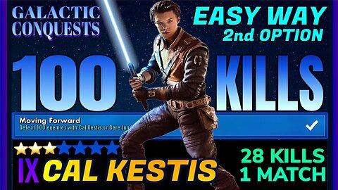 [EVENT FEAT] 100 KILLS WITH 3⭐️CAL KESTIS *2ND OPTION* - 29 KILLS 1 MATCH - SWGOH