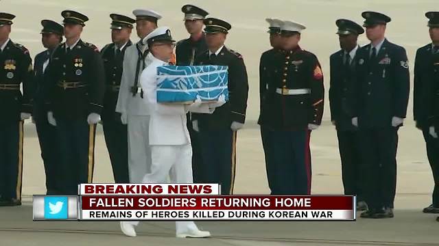 North Korea hands over the possible remains of American war dead