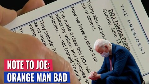 REPORTER SECRETLY CAPTURES WHAT IS ON JOE BIDEN'S NOTECARDS - THIS WILL SHOCK YOU