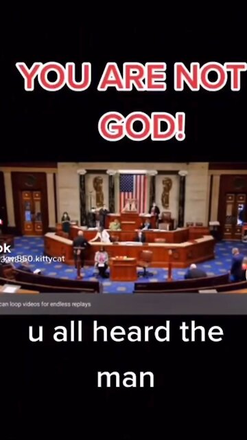 You are NOT God! Listen to this man...
