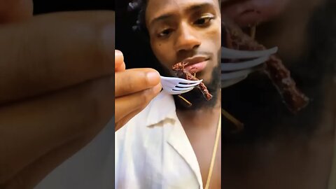 He Ate His First Bug!