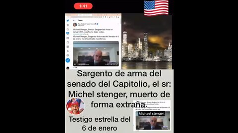 Michael stenger , testigo clave del 6 de enero Capitolio, muerto misteriosamente