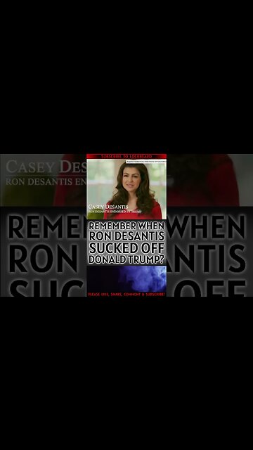 RON DESANTIS SUCKED OFF DONALD TRUMP