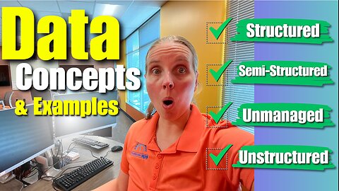 What is structured, semistructured, unstructured, and unmanaged data? | AZ-900 Azure Storage 6