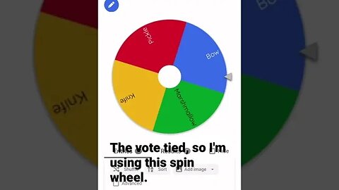 The Vote Tied, So This Spin-Wheel Will Decide.