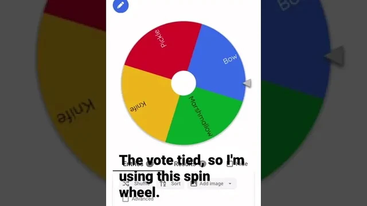 The Vote Tied, So This Spin-Wheel Will Decide.