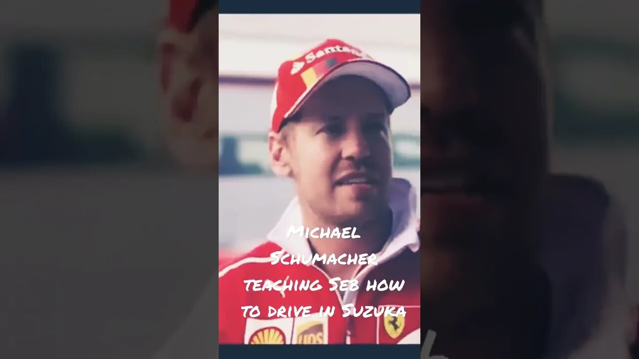 Michael Schumacher teaching Seb how to drive in Suzuka #shorts