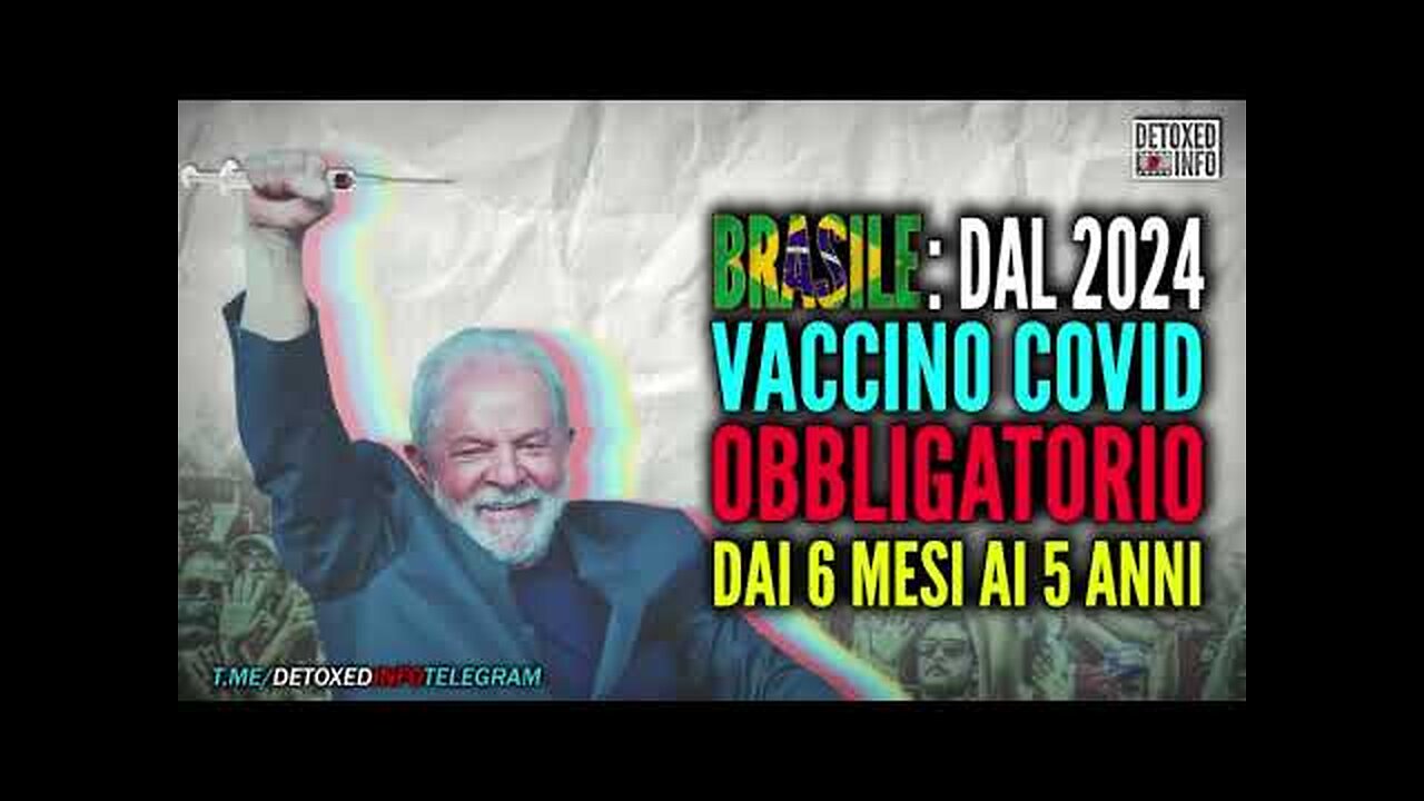 BRASILE - dal 2024 vaccino Covid obbligatorio per bambini dai 6 mesi ai 5 anni