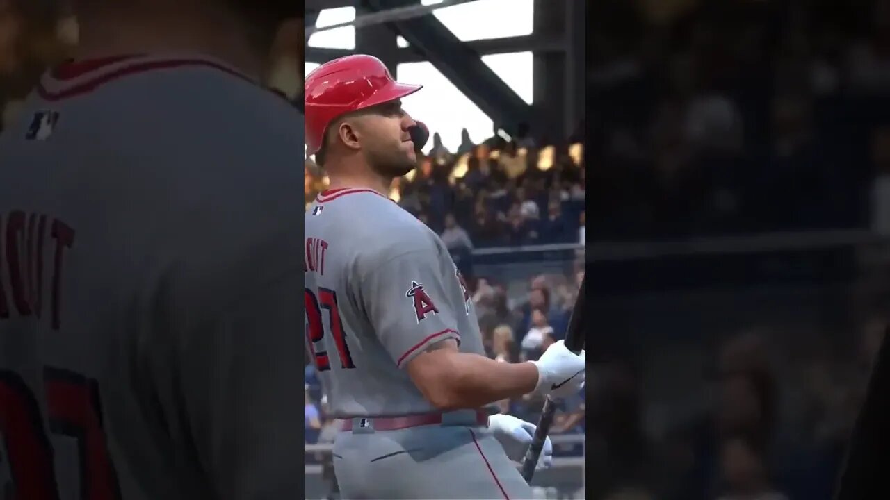 Trout's upset #mlbtheshow23gameplay #mlb #gaming #ps5 #laangels #miketrout #padres #petcopark