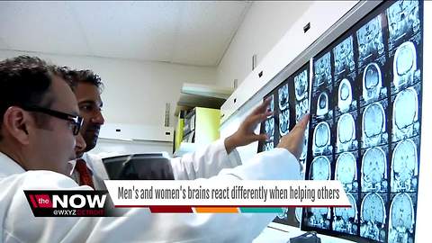 Men's and women's brains react differently when helping others, study says