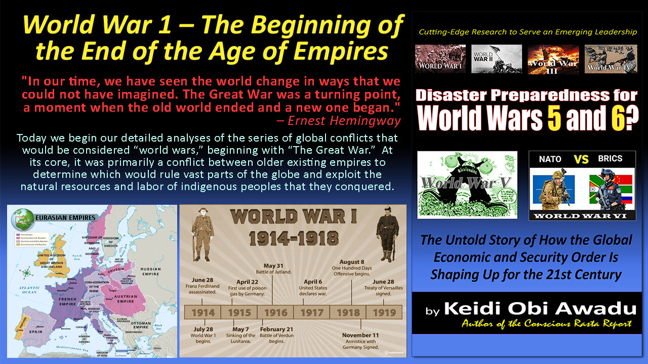 World War 1 - he Beginning of the End of the Age of Empires