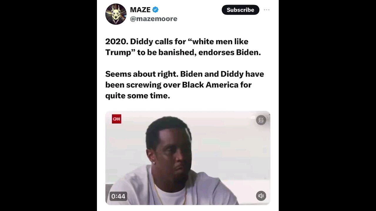 P Diddy wants Trump banished