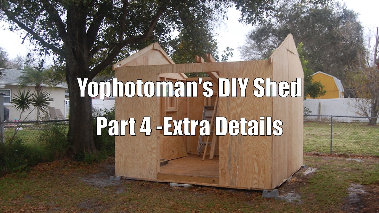 DIY Off Grid Shed build, Part 4: Extra Details