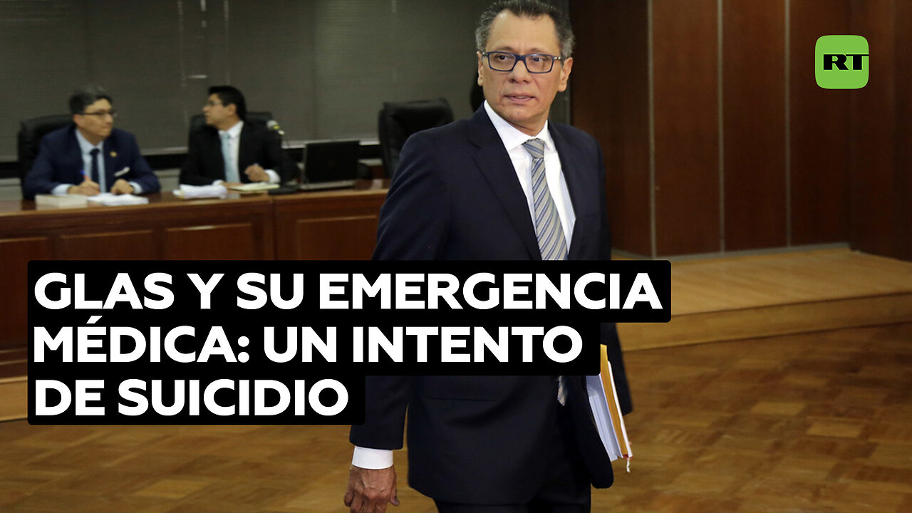 Confirman que la emergencia médica de Glas fue un "intento de suicidio"