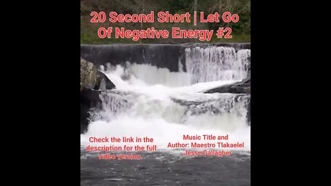 20 Second Short Of Let Go Of Negative Energy | #meditation #shorts #shortsvideo #waterfall #2