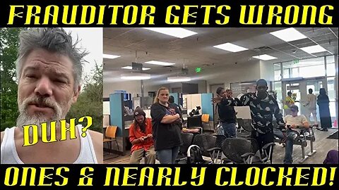 Frauditor Gets the Wrong Ones at DMV & Nearly Clocked: HAHAHA!
